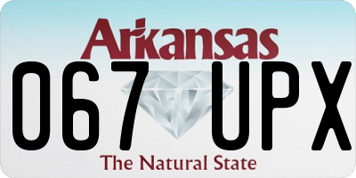 AR license plate 067UPX