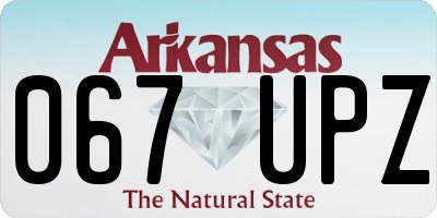 AR license plate 067UPZ