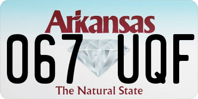AR license plate 067UQF