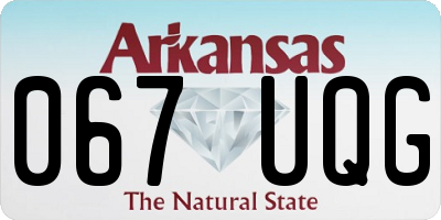AR license plate 067UQG