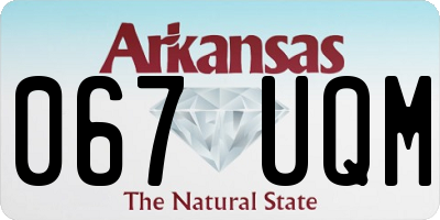 AR license plate 067UQM