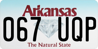 AR license plate 067UQP