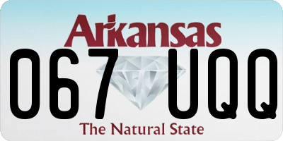 AR license plate 067UQQ
