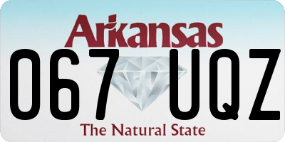 AR license plate 067UQZ
