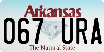 AR license plate 067URA