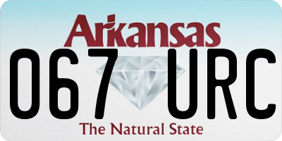 AR license plate 067URC