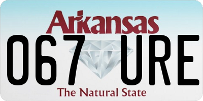 AR license plate 067URE