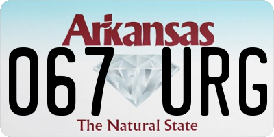 AR license plate 067URG