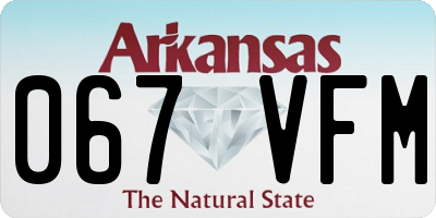 AR license plate 067VFM