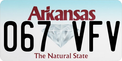 AR license plate 067VFV