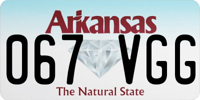 AR license plate 067VGG