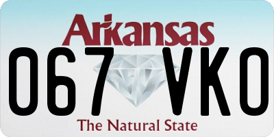 AR license plate 067VKO