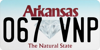 AR license plate 067VNP