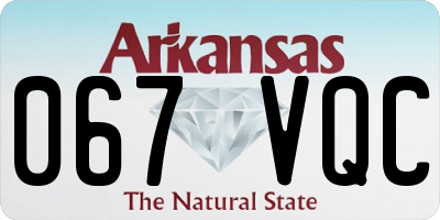 AR license plate 067VQC