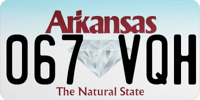 AR license plate 067VQH