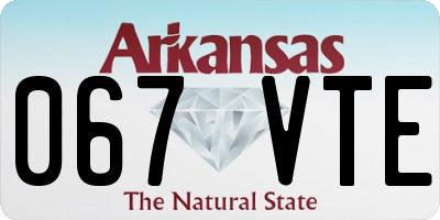 AR license plate 067VTE