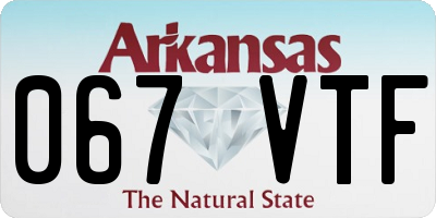 AR license plate 067VTF