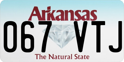 AR license plate 067VTJ