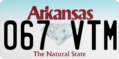 AR license plate 067VTM