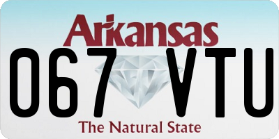 AR license plate 067VTU