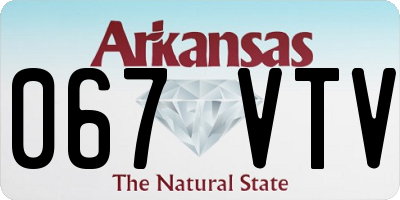 AR license plate 067VTV
