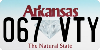 AR license plate 067VTY