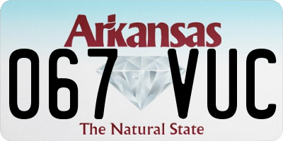 AR license plate 067VUC