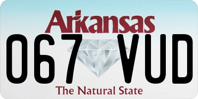 AR license plate 067VUD