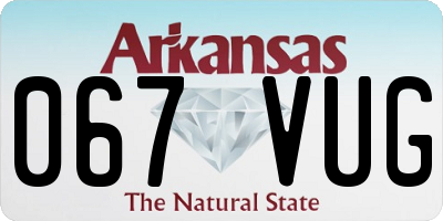 AR license plate 067VUG