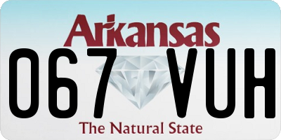 AR license plate 067VUH