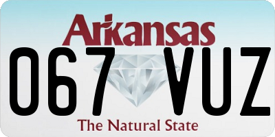 AR license plate 067VUZ