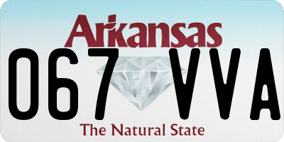 AR license plate 067VVA