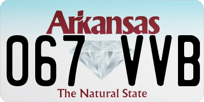 AR license plate 067VVB