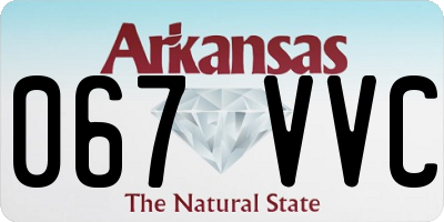 AR license plate 067VVC
