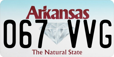 AR license plate 067VVG