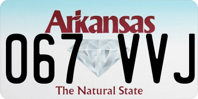 AR license plate 067VVJ
