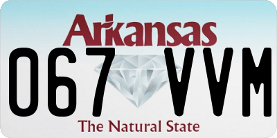 AR license plate 067VVM