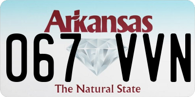 AR license plate 067VVN