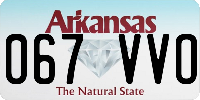 AR license plate 067VVO