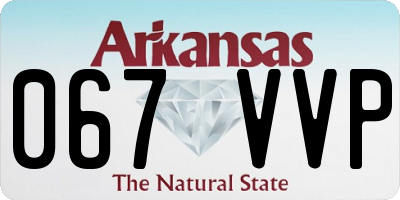 AR license plate 067VVP