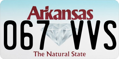 AR license plate 067VVS