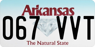 AR license plate 067VVT