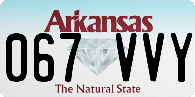 AR license plate 067VVY