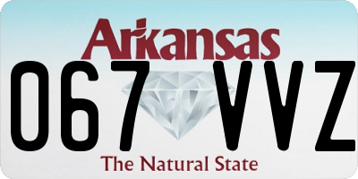 AR license plate 067VVZ
