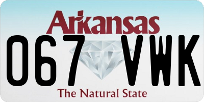 AR license plate 067VWK