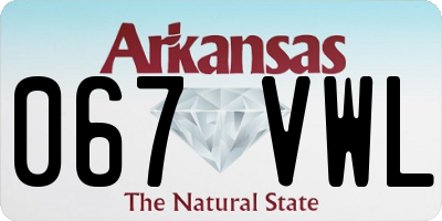 AR license plate 067VWL
