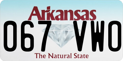 AR license plate 067VWO