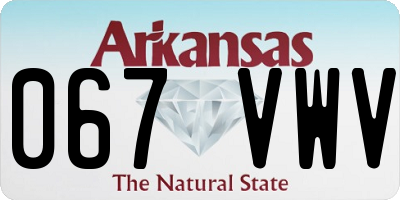 AR license plate 067VWV