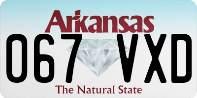 AR license plate 067VXD