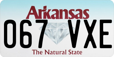AR license plate 067VXE